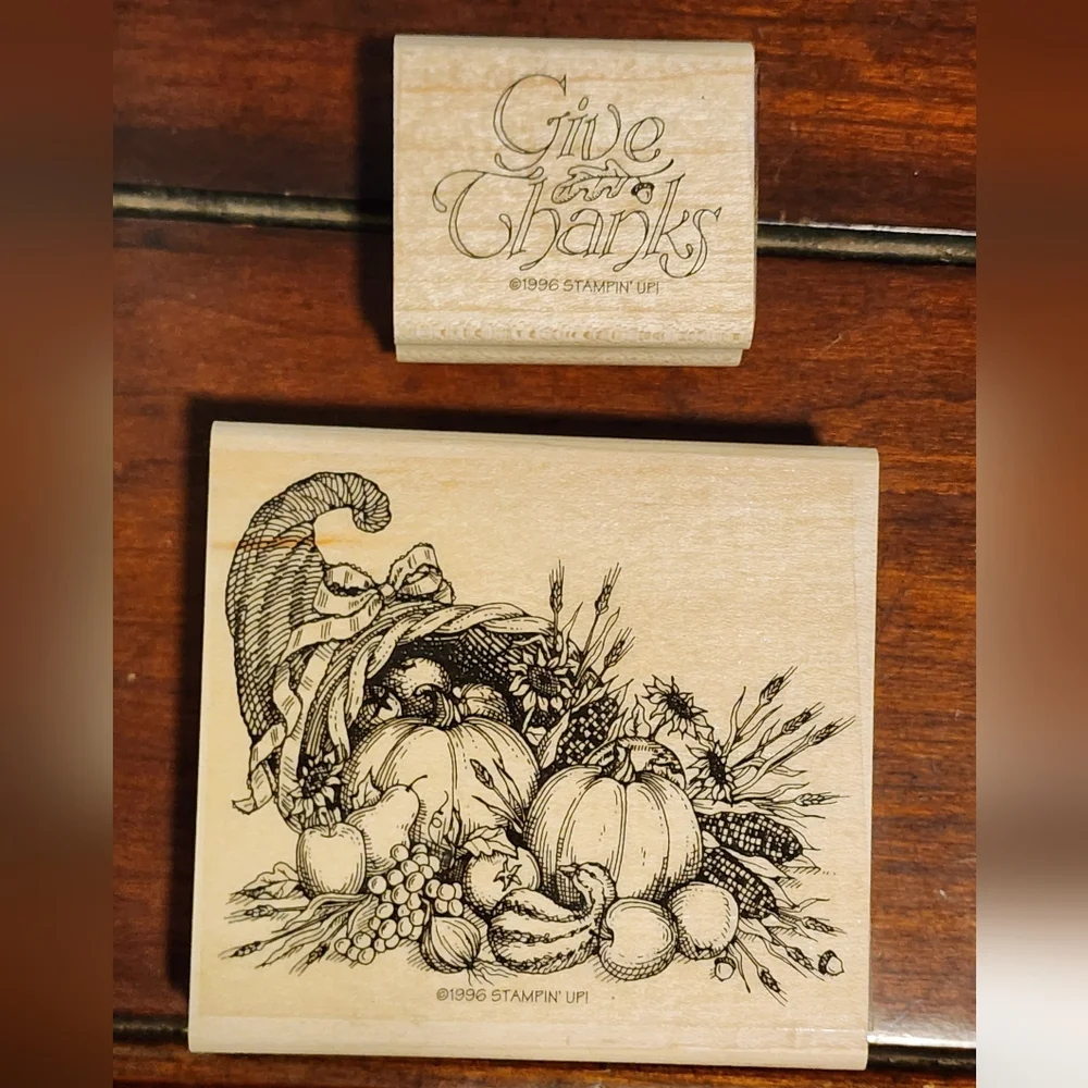 8 Thanksgiving Rubber Stamps - Picture 6 of 11